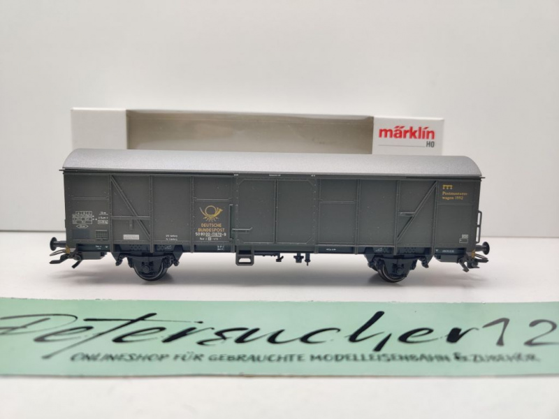 Märklin H0 AC 4736 Postwagen "10 J Postmuseumshop" Post2-t-13 / NEM / DBP / OVP weiß