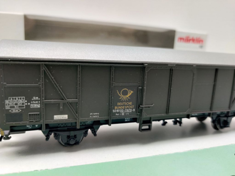 Märklin H0 AC 4736 Postwagen "10 J Postmuseumshop" Post2-t-13 / NEM / DBP / OVP weiß
