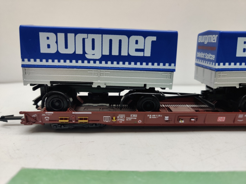 Märklin H0 AC 4740 / 4983135-2  "Rollende Landstr." / Saadkms 690 / DB / LKW Burgmer