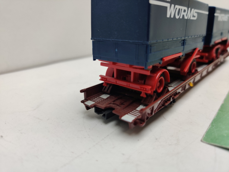 Märklin H0 AC 4740 / 498 3 070-1  "Rollende Landstr." / Saadkms 690 / DB / LKW Worms