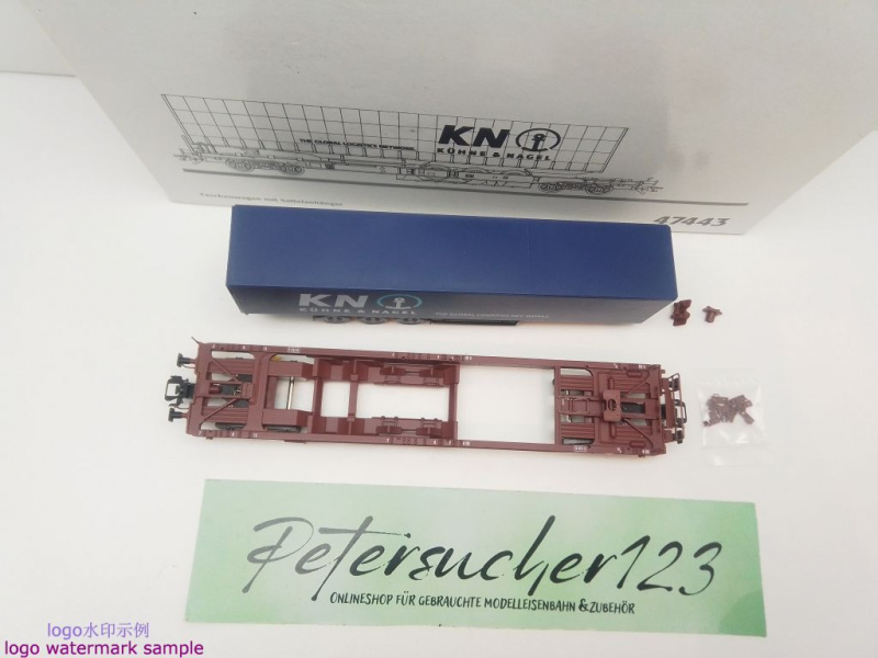 Märklin H0 AC 47443 Taschenwg Sattelanh. "Kühne & Nagel" Sdgkms707 / NEM / DB / OVP
