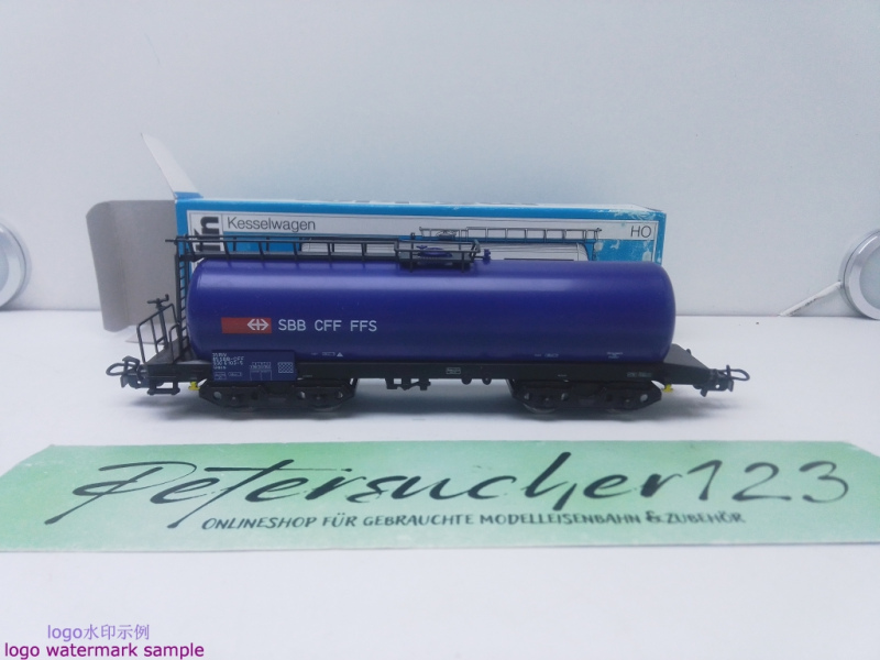 Märklin H0 AC 4745 Kesselwagen "Kesselwagen SBB CFF FFS" / Kessel blau / ESSO AG / OVP blau