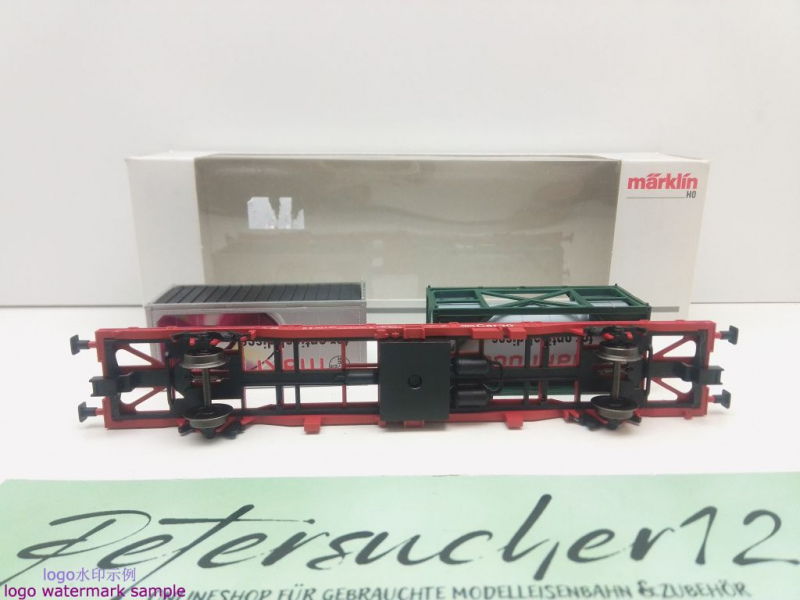 Märklin H0 AC 47702 Containertragwagen "Makrolon" / Lgnss577 / NEM / DB