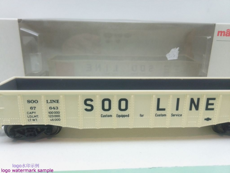 Märklin H0 AC 4774 offener Güterwagen USA-Gondola "Soo Line" / SOO / OVP weiß