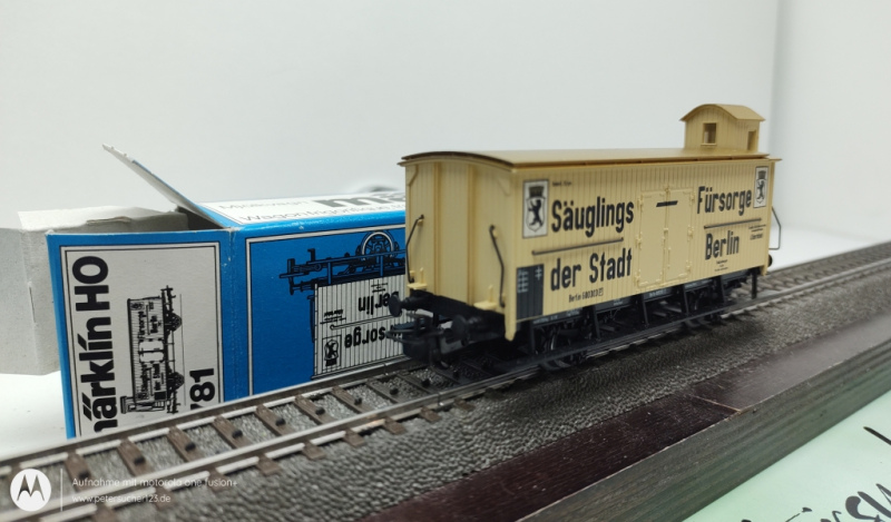 Märklin H0 AC 4781 Säuglings Vorsorge Berlin Blaue OVP