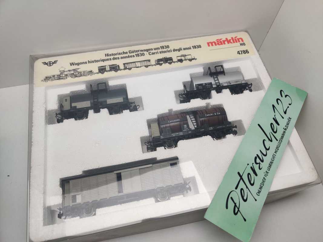 Märklin H0 AC 4786 Güterwagen-Set "Hist. Güterwagen um 1930" / [P] SBB / OVP weiß