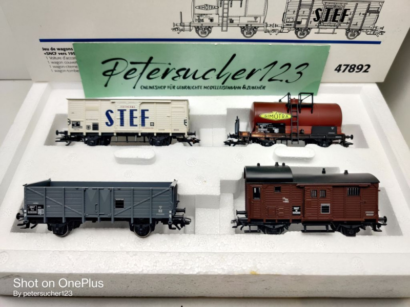 Märklin H0 AC 47892 Wagen-Set "SNCF um 1955" / NEM / SNCF / OVP weiß