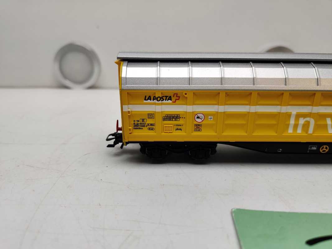 Märklin H0 AC 48059 / Großraum-Schiebewandwagen /  Bauart Habbiillnss / Privatbahngesellschaft Wascosa / NEM