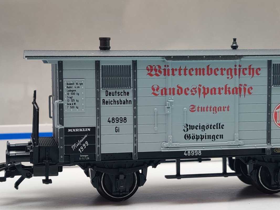 Märklin H0 AC 48099 Museumswagen-Set 1999 ,,Würt. Landesspark" NEM / DRG / OVP