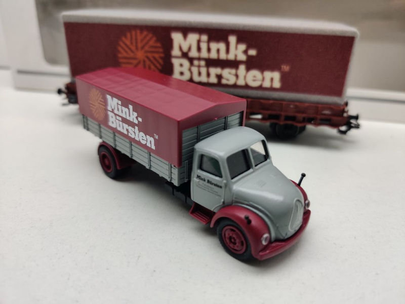 Märklin H0 AC 48112 Museumswg 2012 "Mink-Bürsten" / Kklm433 / NEM / DB / OVP weiß