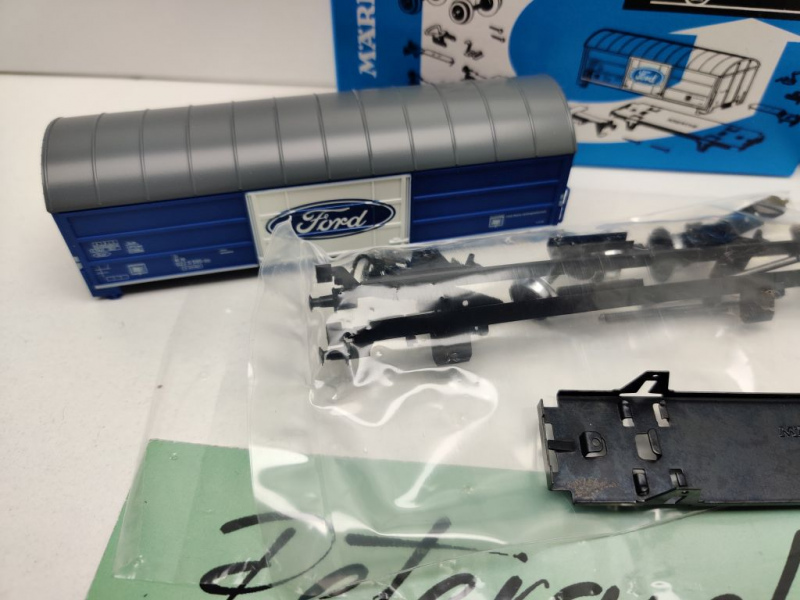 Märklin H0 AC 48159 Bausatz Güterwagen Ford Gbs / Insider JW 2009 / DB / OVP blau