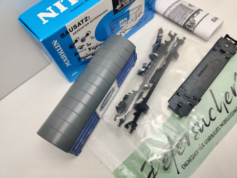 Märklin H0 AC 48159 Bausatz Güterwagen Ford Gbs / Insider JW 2009 / DB / OVP blau