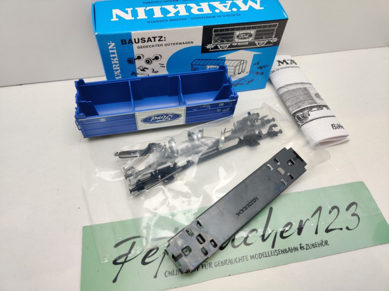 Märklin H0 AC 48159 Bausatz Güterwagen Ford Gbs / Insider JW 2009 / DB / OVP blau