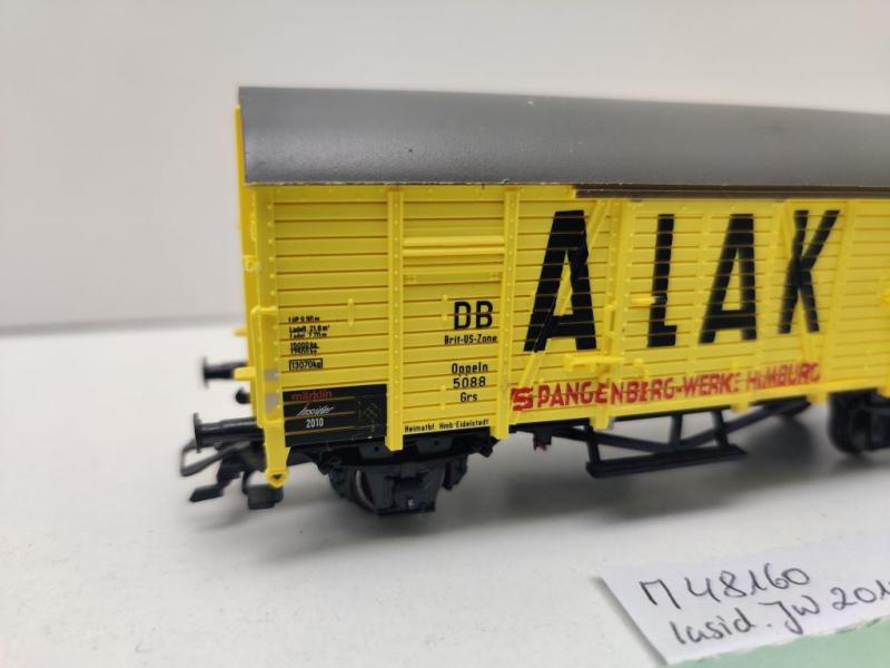 Märklin H0 AC 48160 Kühlwagen "ALAK" Grs / Ins.JW2010 / NEM / DB