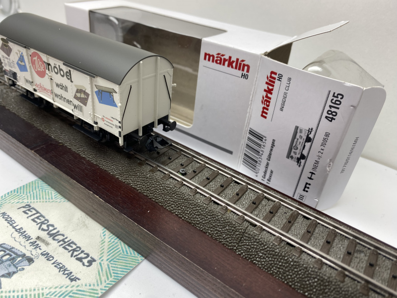 Märklin H0 AC 48165 ged. Güterwagen "Ilse" / Ins.JW 2015 / NEM / DB / OVP weiß