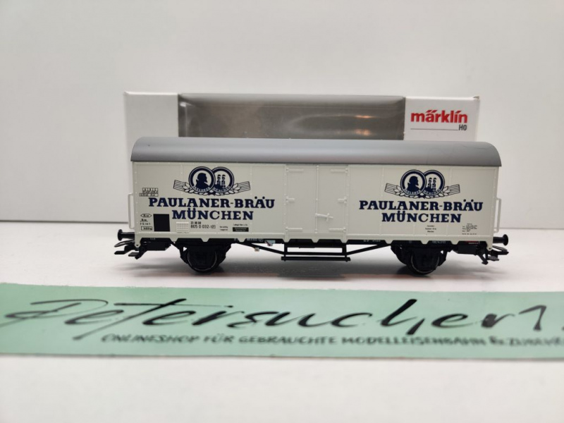 Märklin H0 AC 48171 Bierwagen "Paulaner" / Insider JW 2021 / NEM / DB / OVP weiß