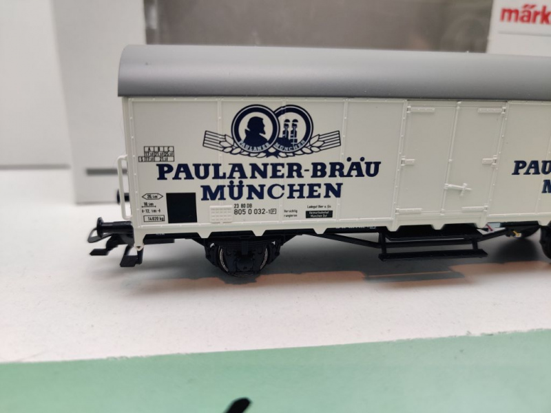 Märklin H0 AC 48171 Bierwagen "Paulaner" / Insider JW 2021 / NEM / DB / OVP weiß