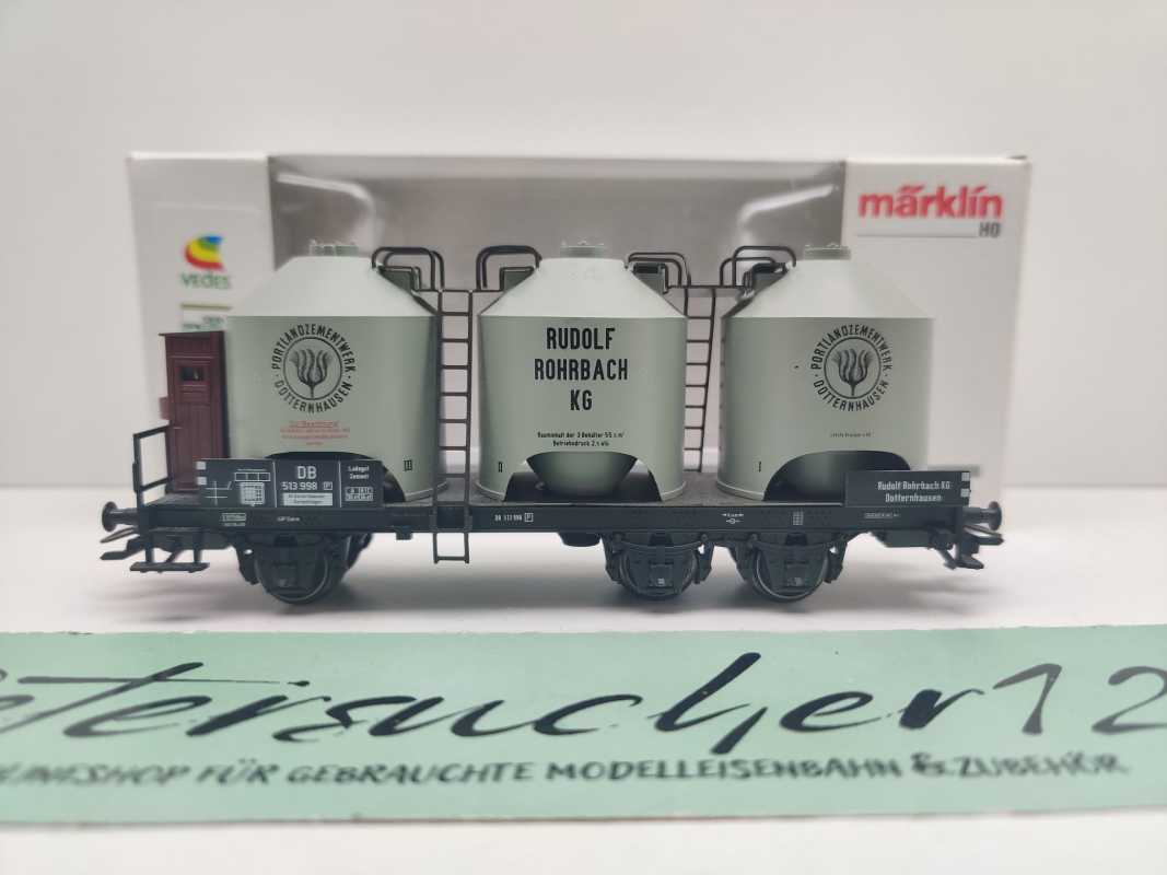 Märklin H0 AC 48260 Zementwagen Staubgutwagen "Rudolf Rohrbach KG" NEM / DB / OVP