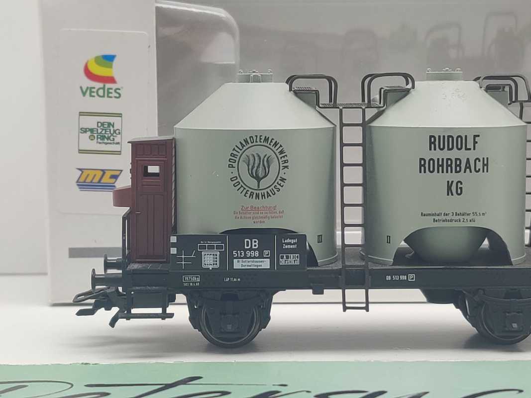 Märklin H0 AC 48260 Zementwagen Staubgutwagen "Rudolf Rohrbach KG" NEM / DB / OVP