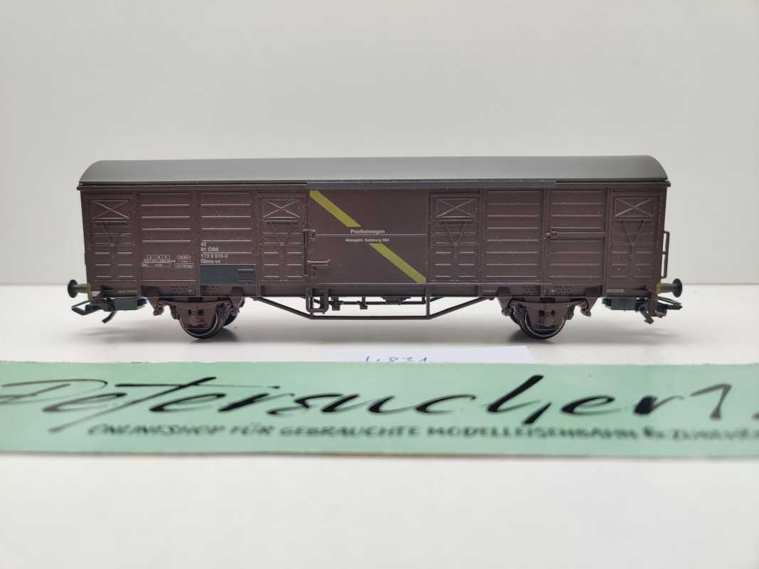 Märklin H0 AC 4831 gedeckter Güterwagen Postbeiwagen Gbss-vx / NEM / ÖBB