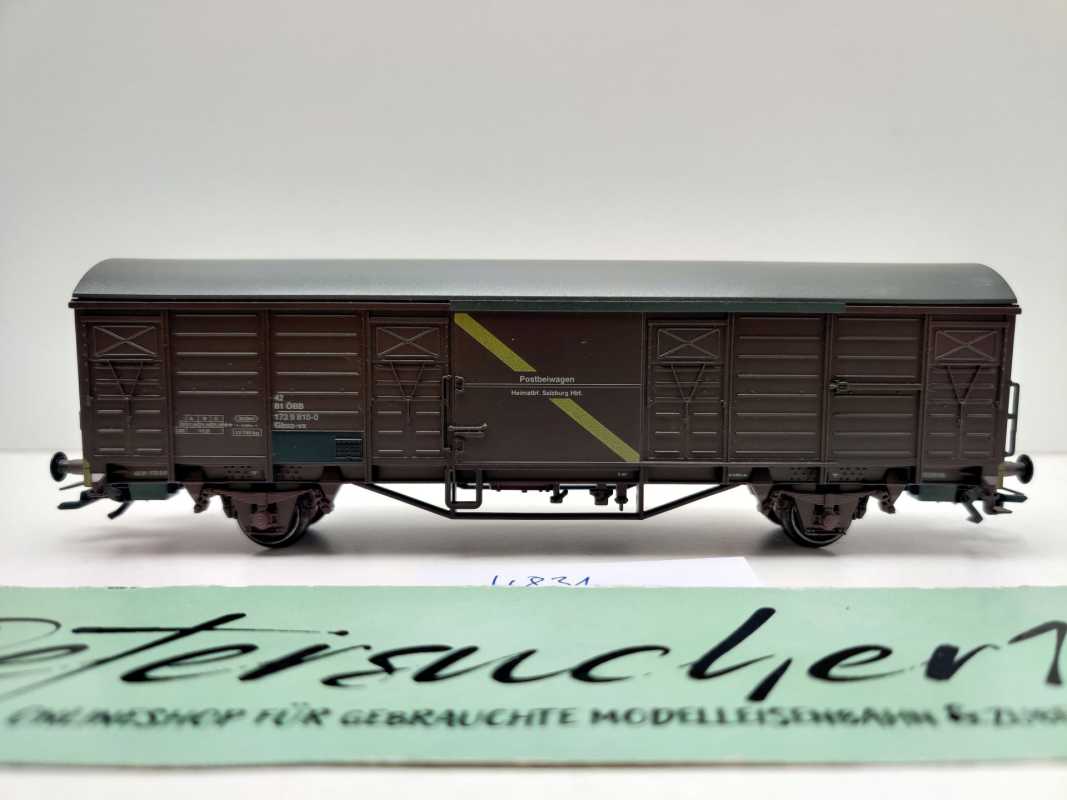 Märklin H0 AC 4831 gedeckter Güterwagen Postbeiwagen Gbss-vx / NEM / ÖBB