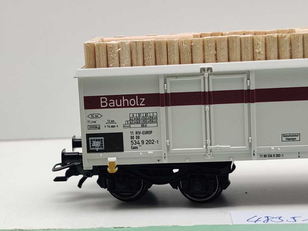 Märklin H0 AC 48351 Digital-Infotag-Wagen 2021 "Bauholz" Hochbord Eaos106 / NEM