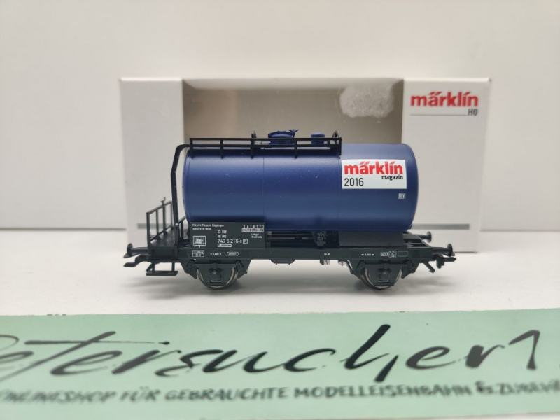 Märklin H0 AC 48516 Kesselwagen "Märklin Magazin 2016" / NEM / MB / OVP