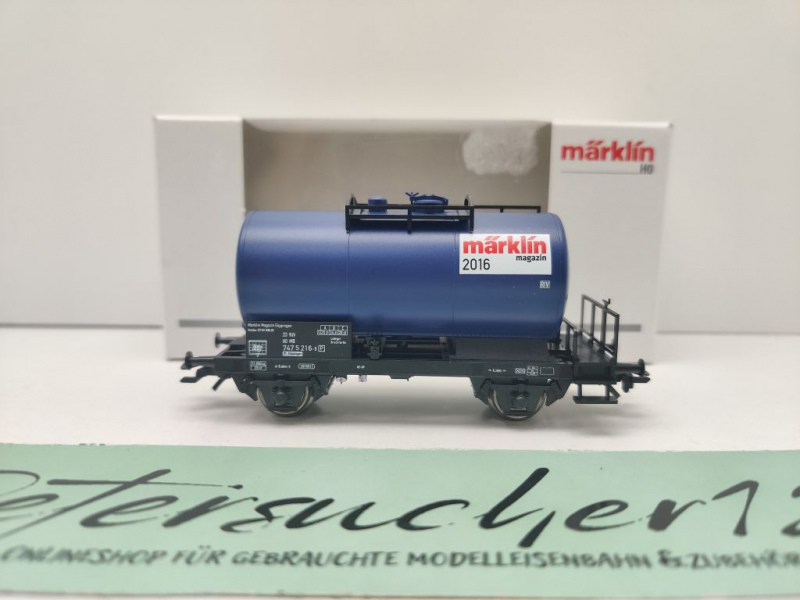 Märklin H0 AC 48516 Kesselwagen "Märklin Magazin 2016" / NEM / MB / OVP