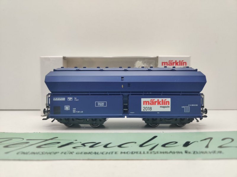 Märklin H0 AC 48518 Magazin JW'18 Selbstentladewagen Tad-4961 / NEM / DB / OVP weiß