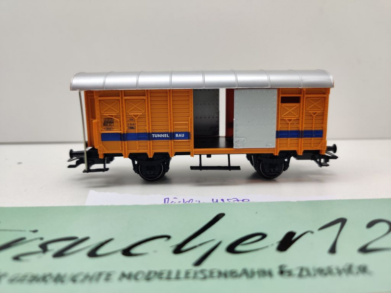 Märklin H0 AC 48570 ged Güterwagen Bremserhaus "Tunnelbau" K3 / Set / NEM / Privat