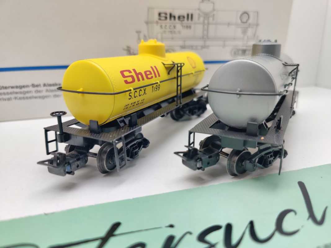 Märklin H0 AC 4861 Kesselwagen-Set "Alaska" / Shell & ARR / OVP weiß