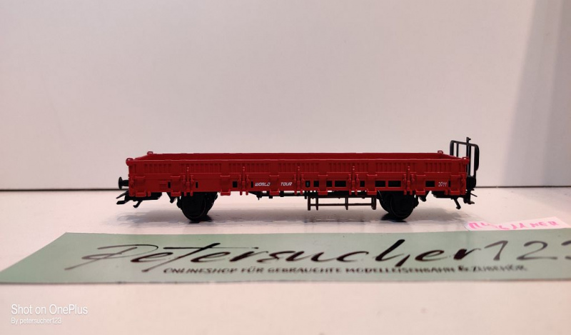 Märklin H0 AC 48611 Niederbordwagen "1.FC Märklin" o. Campingbus / JW 2011 / NEM