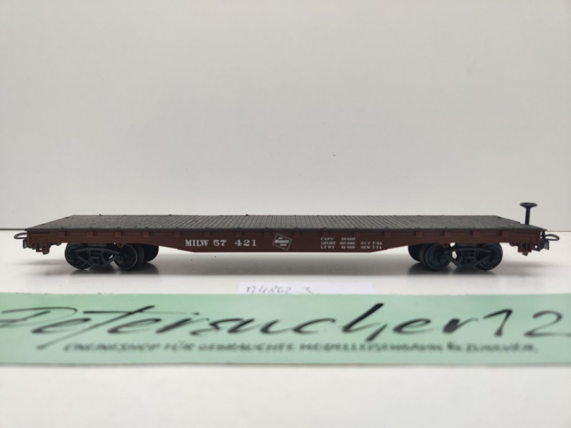 Märklin H0 AC 4862-3 US Flat Car & 1 US Truck aus Set / MILW