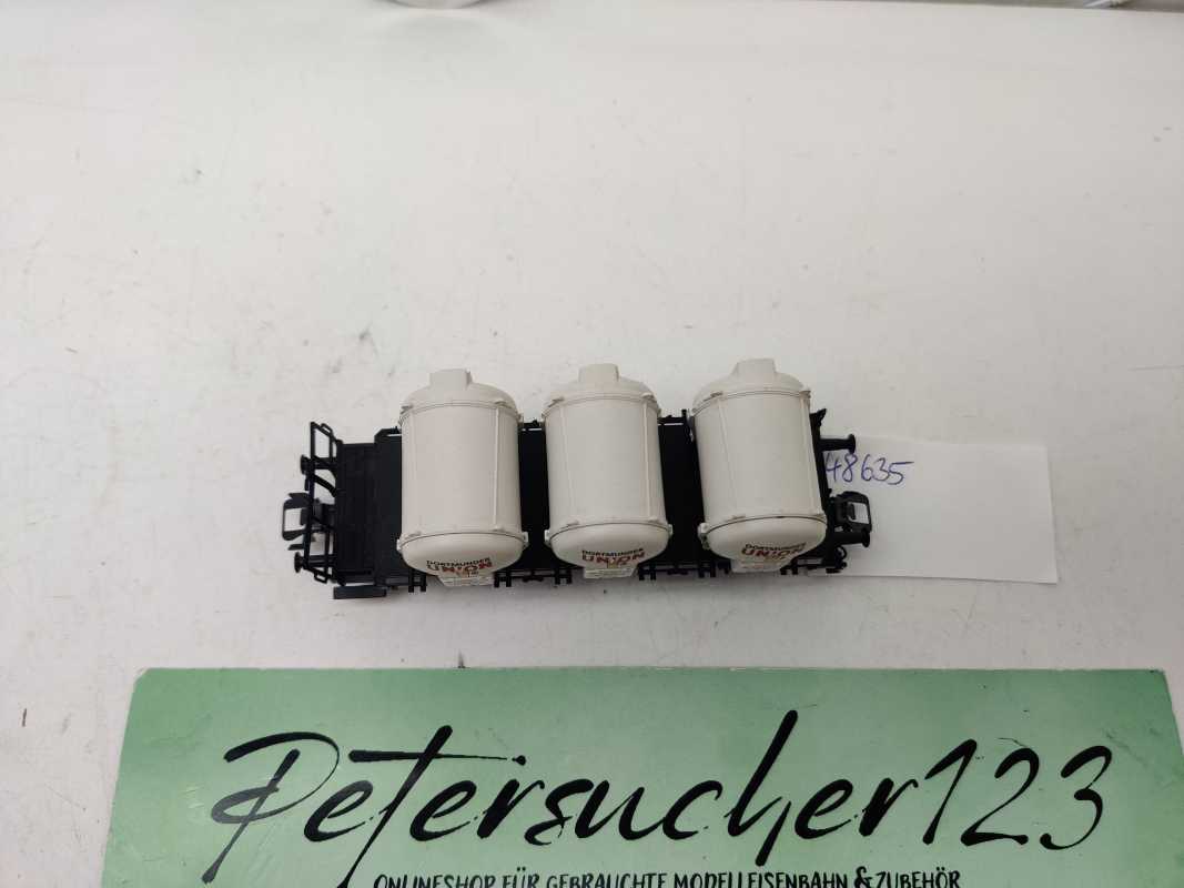 Märklin H0 AC 48635 / zweiachsigen Behälter-Tragwagens der Bauart Lgns / DB AG
