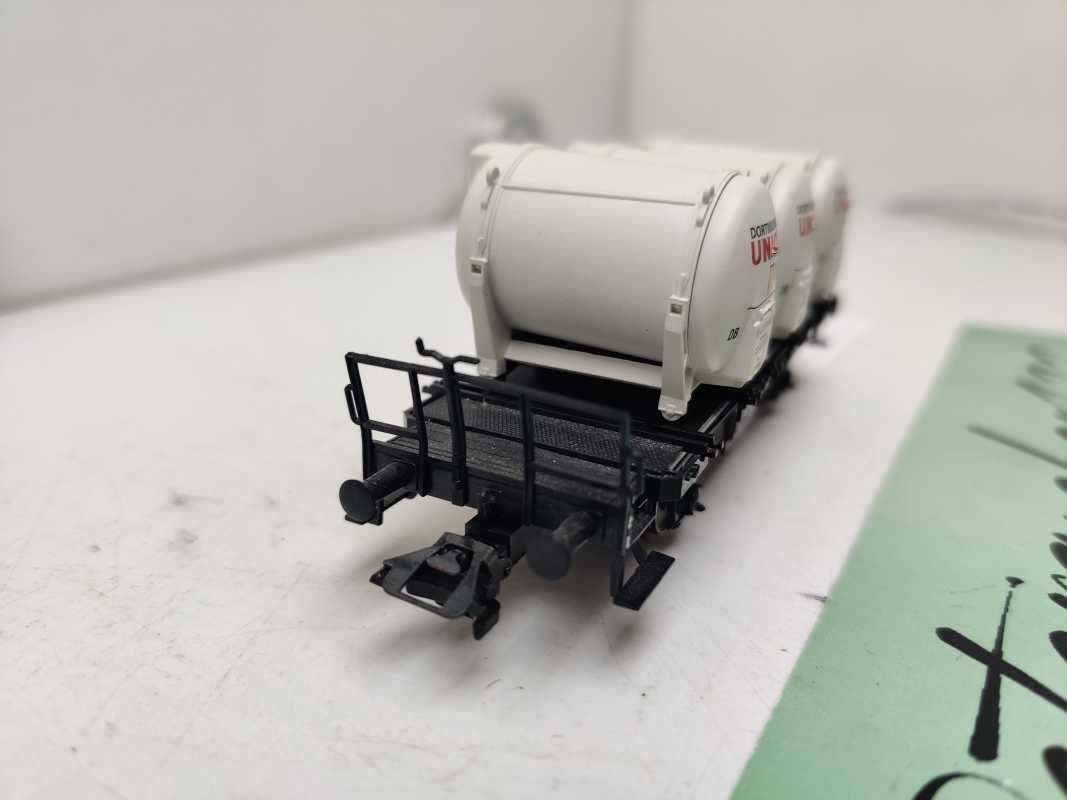 Märklin H0 AC 48635 / zweiachsigen Behälter-Tragwagens der Bauart Lgns / DB AG