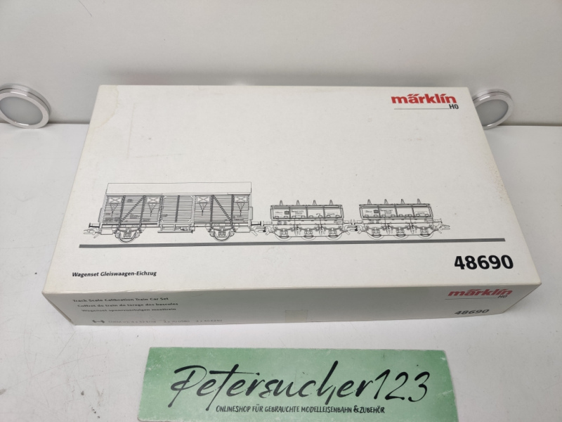 Märklin H0 AC 48069 Wagen Set Gleiswaaggen-Eichset/ DB / OVP