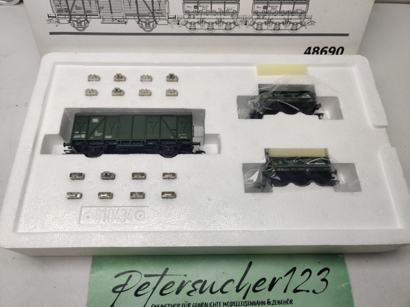 Märklin H0 AC 48069 Wagen Set Gleiswaaggen-Eichset/ DB / OVP