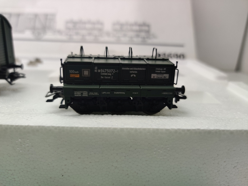 Märklin H0 AC 48069 Wagen Set Gleiswaaggen-Eichset/ DB / OVP