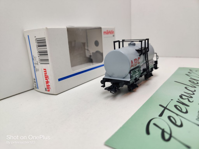 Märklin H0 AC 4870 Kesselwagen "ABC" / NEM / Privat, DRG / OVP weiß