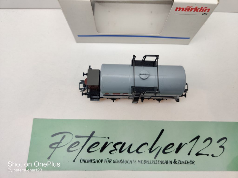 Märklin H0 AC 4870 Kesselwagen "ABC" / NEM / Privat, DRG / OVP weiß