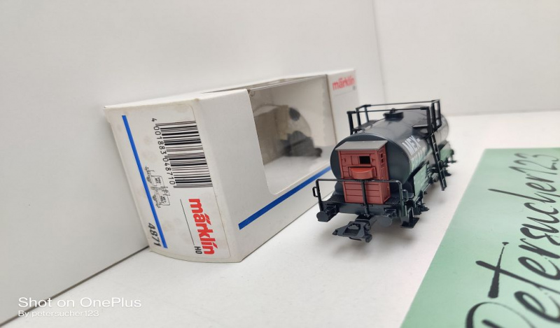Märklin H0 AC 4871 Kesselwagen m Brmsrhs  "MEX-PHALT" / Z / NEM / PRIVAT/DRG / OVP weiß