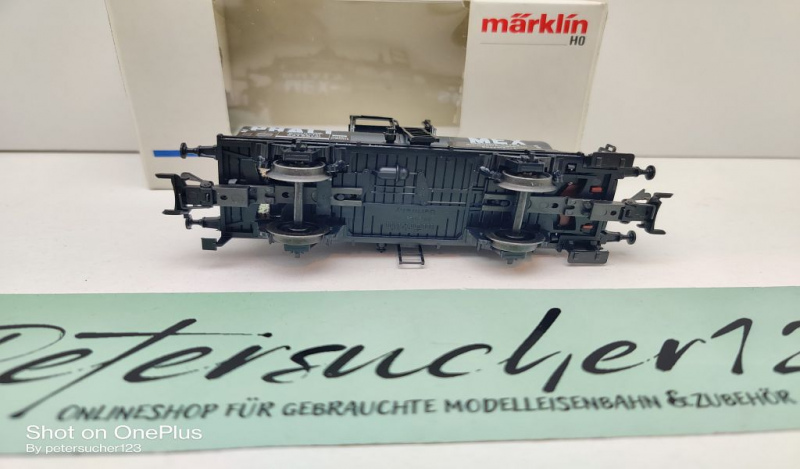 Märklin H0 AC 4871 Kesselwagen m Brmsrhs  "MEX-PHALT" / Z / NEM / PRIVAT/DRG / OVP weiß