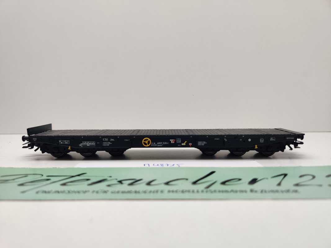 Märklin H0 AC 48715 Tragwagen Samms709 / ohne Rungen ohne Ladung / NEM / DB