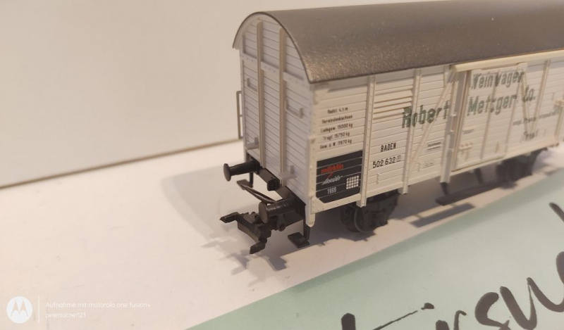 Märklin H0 AC 48754 Güterwagen m Brmshs "Weinwg Metzger" / JW 1999 / NEM / K.P.E.V.