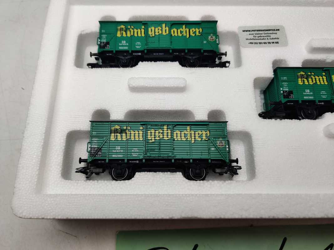 Märklin H0 AC 48781 / 3-teilige Güterwagen-Set „Königsbacher“ / DB / Ep.III / OVP