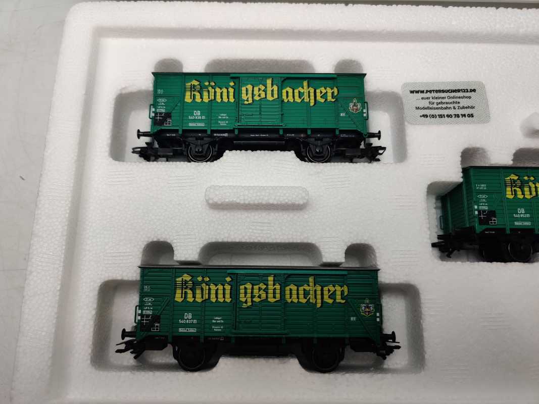 Märklin H0 AC 48781 / 3-teilige Güterwagen-Set „Königsbacher“ / DB / Ep.III / OVP
