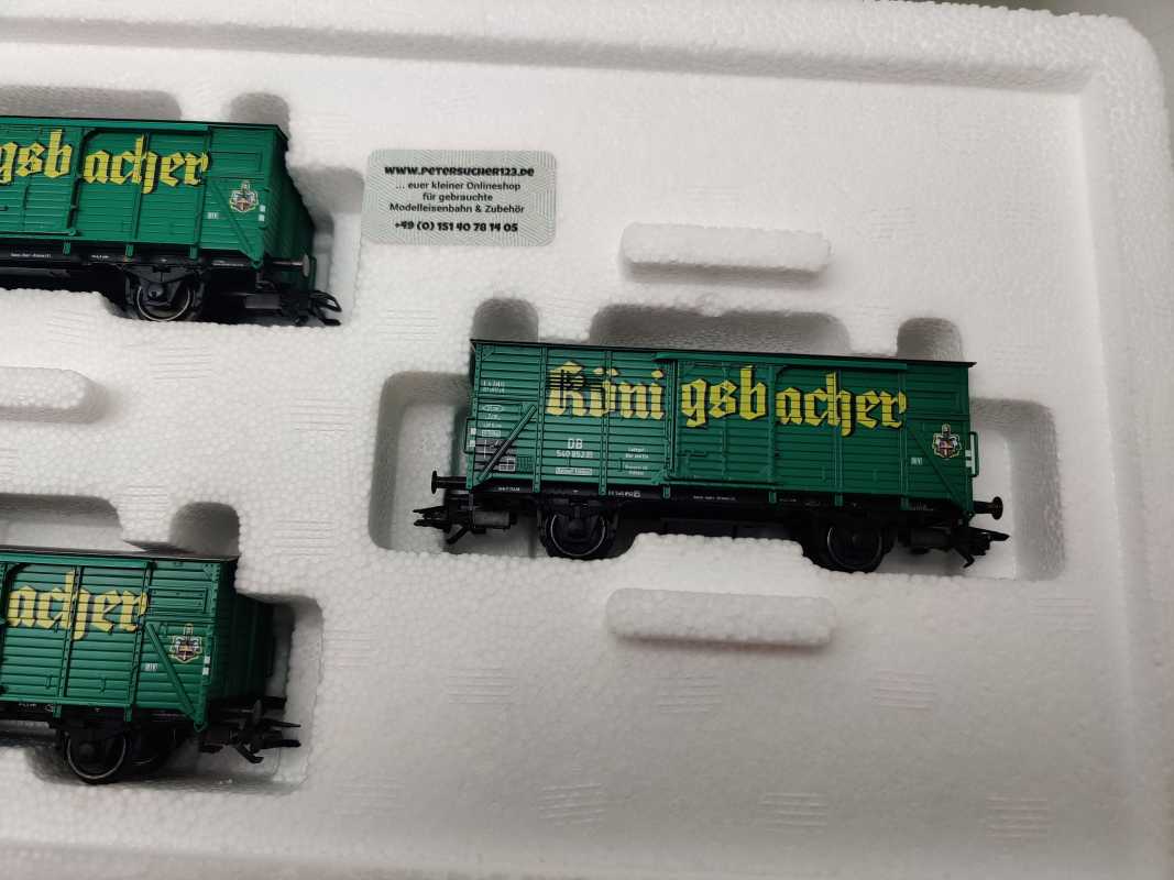 Märklin H0 AC 48781 / 3-teilige Güterwagen-Set „Königsbacher“ / DB / Ep.III / OVP