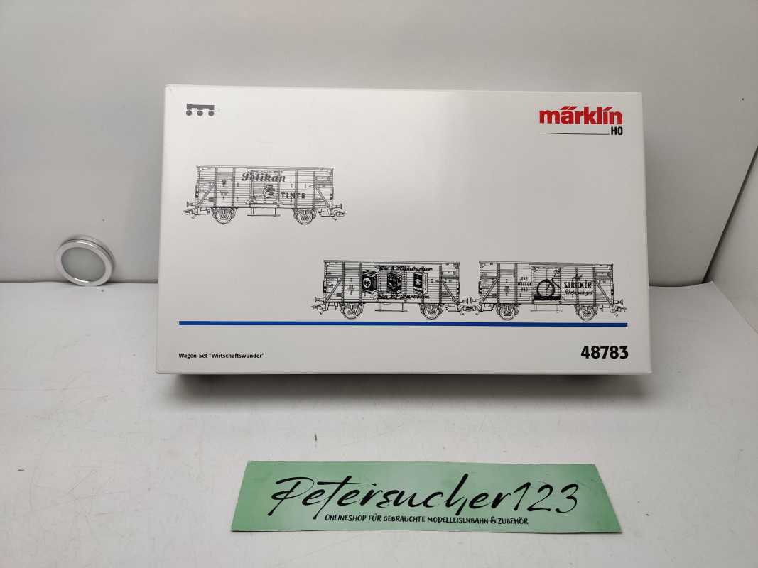 Märklin H0 AC 48783 / 3-teilige Güterwagen-Set „Wirtschaftswunder“ / Ep.III / OVP