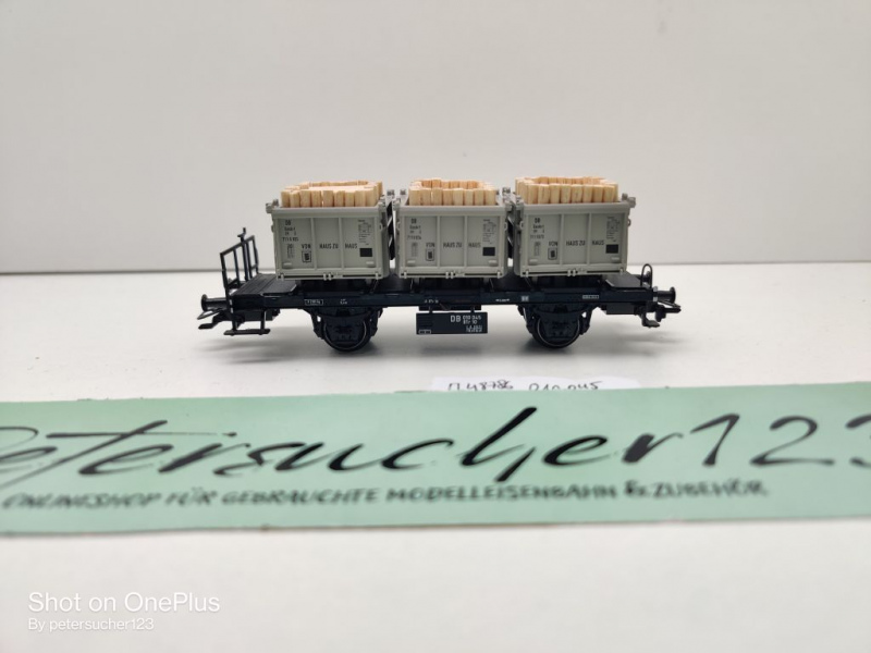 Märklin H0 AC 48786 1x Behältertragwagen aus Set / BTr 10 / NEM / DB