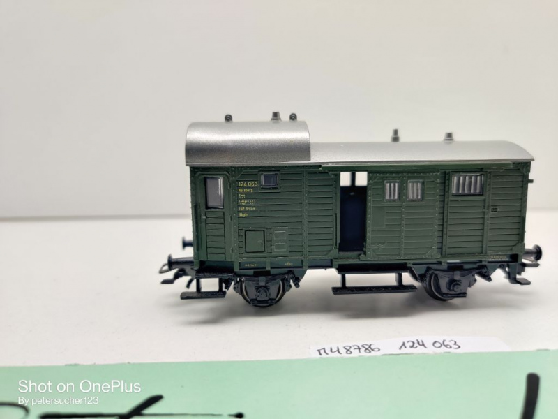 Märklin H0 AC 48786 1x Güterzug-Begleitwagen aus Set / Pwg / NEM / DB